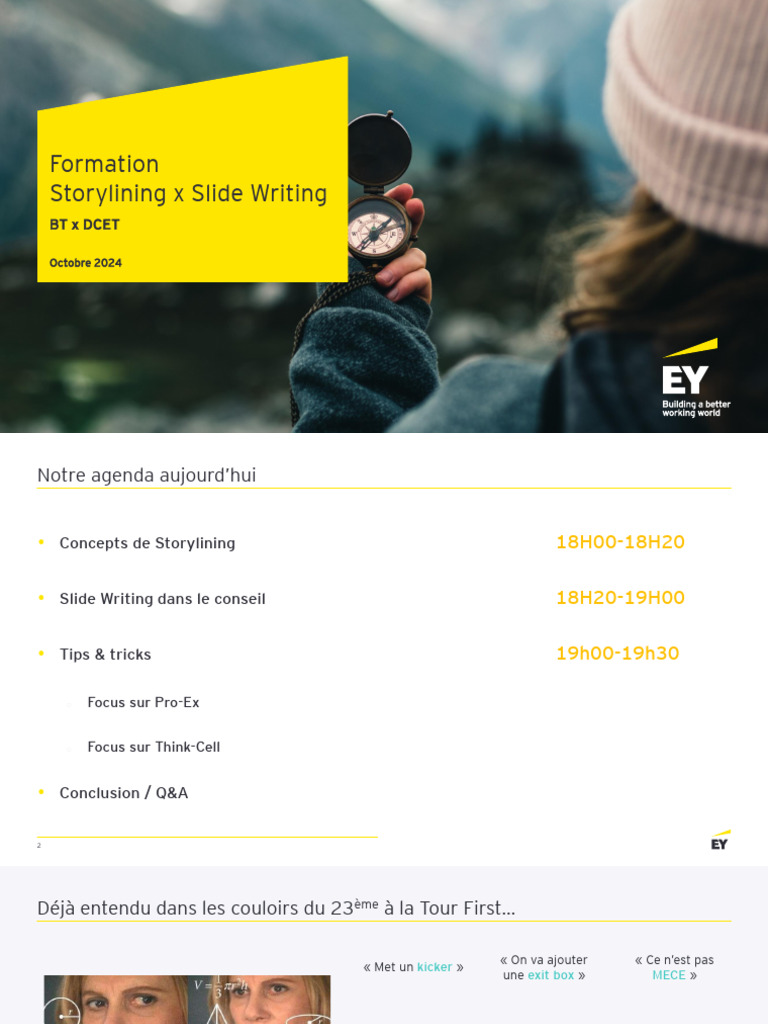 Formation Storylining et Slide Writing | PDF | Microsoft Powerpoint