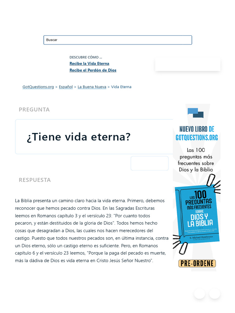 Cómo alcanzar la vida eterna | PDF | Vida eterna (cristianismo) | Salvación