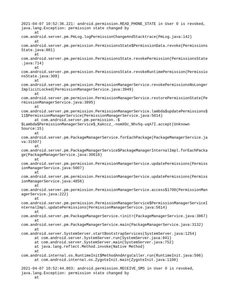 Perm Debug Info | PDF