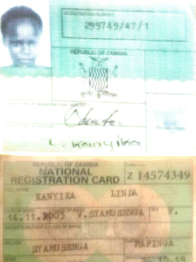Zamba Registration Card Details | PDF