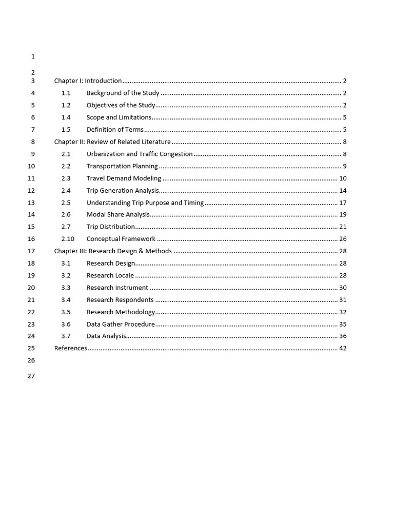 Travel Behavior Study in General Santos | PDF | Survey Methodology ...