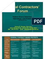 Federal Contractors' Forum: Federal Source Selection, Debriefings, and Protests