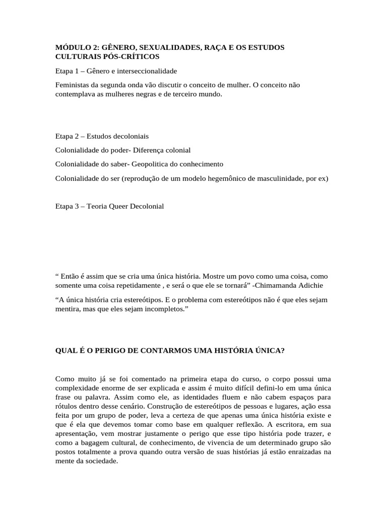 Gênero, Raça e Teoria Queer Decolonial | PDF | Teoria Queer | Estudos ...