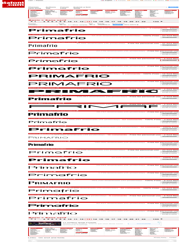 Basic Sans Serif Fonts | PDF | Typefaces | Serif