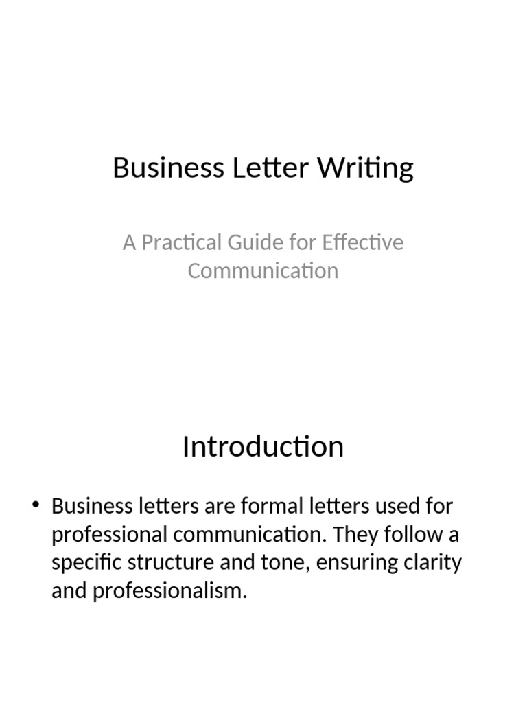 Business Letter Writing Guide | PDF | Communication | Human Communication