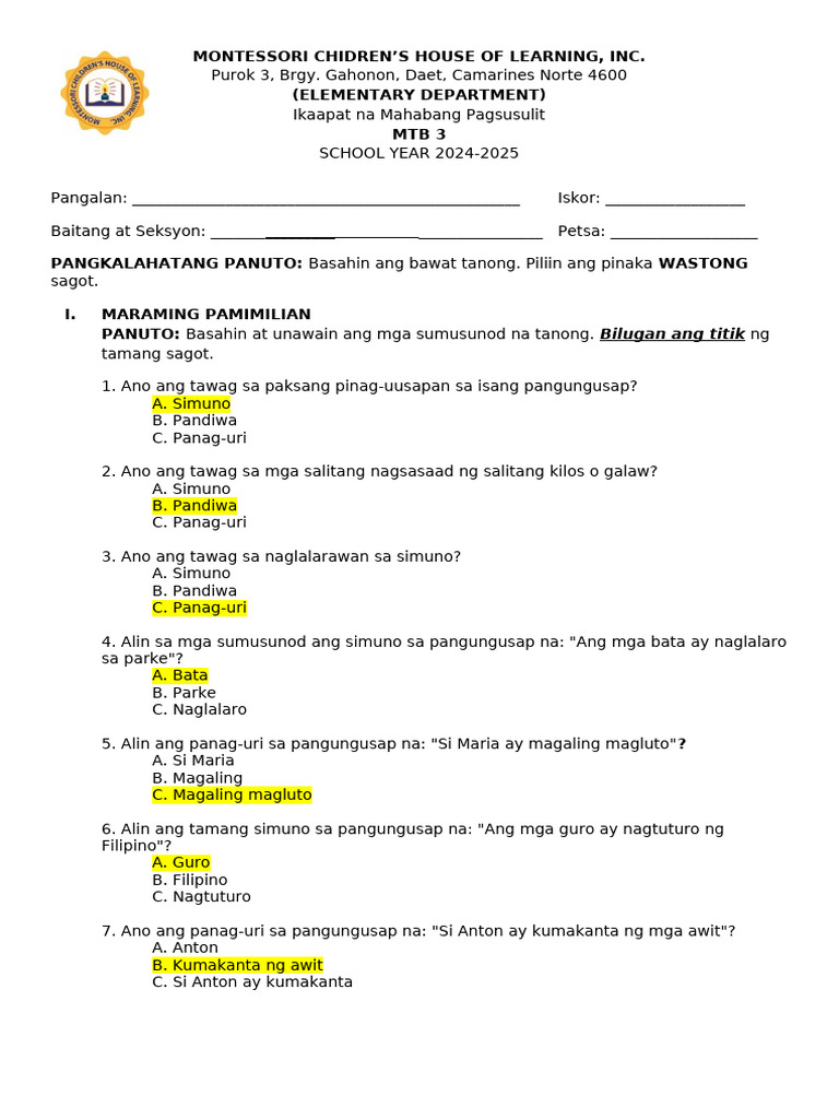 MTB3 4QLT KTC | PDF