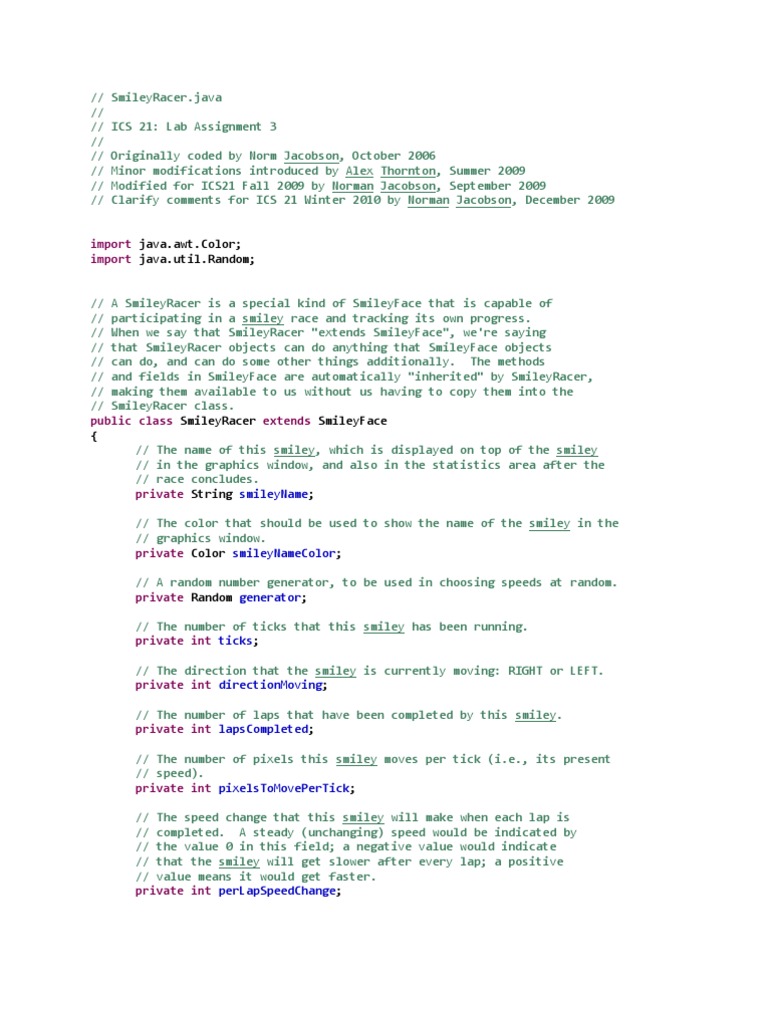 Java - Awt.color Java - Util.random : Import Import | PDF | Boolean ...