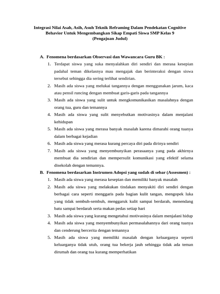 Integrasi Nilai Asah | PDF