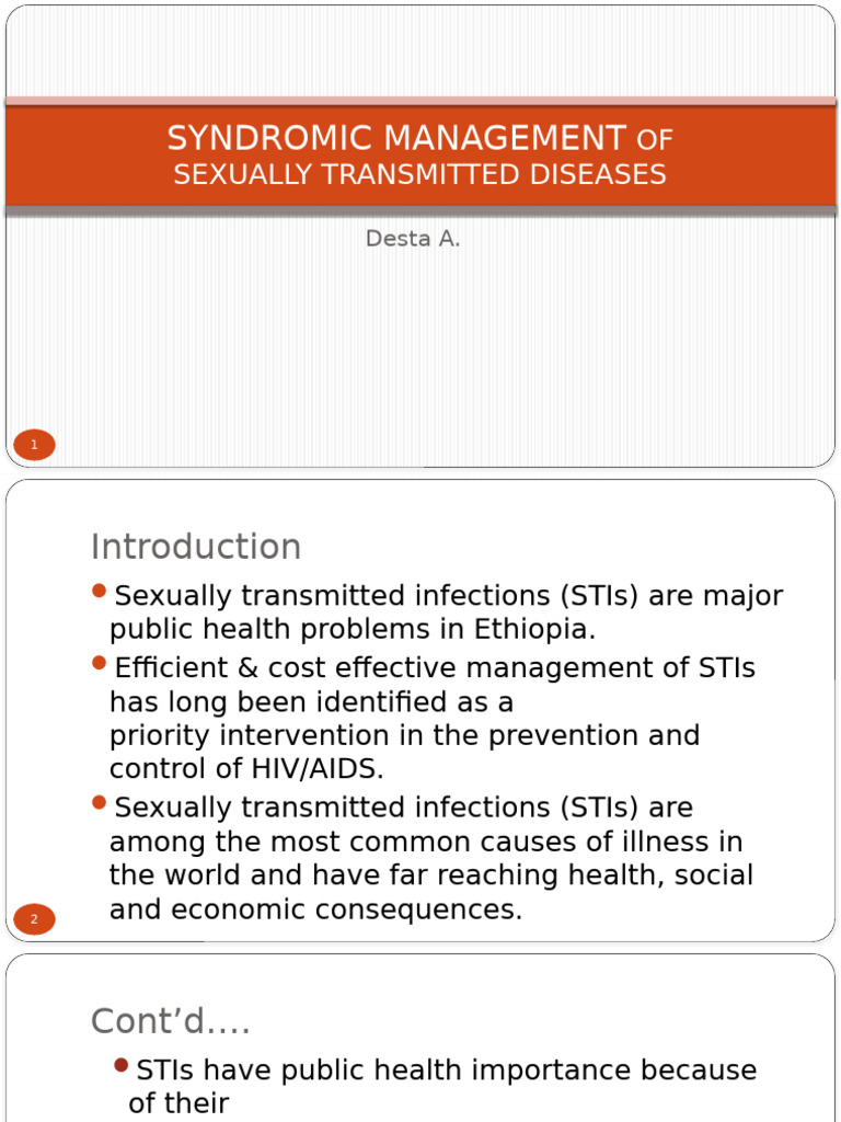 Syndromic Management of STIs in Ethiopia | PDF | Sexually Transmitted ...
