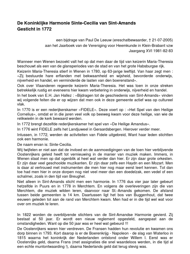 KH Sinte-Cecilia Sint-Amands Gesticht in 1772 - Paul de Leeuw | PDF, image size:768x1024
