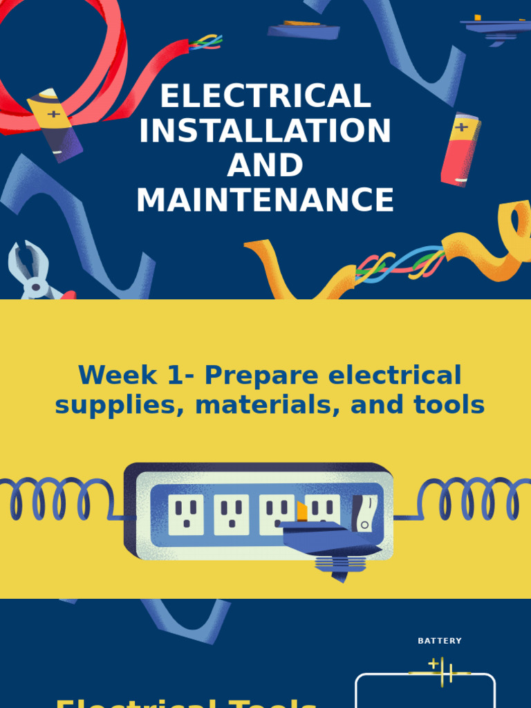 Essential Electrical Tools Guide | PDF | Screw | Hammer