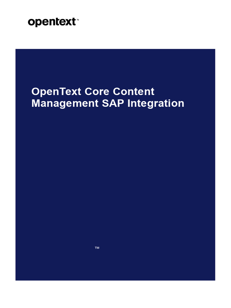 Core Content Management SAP Integration - SDK and API Documentation ...