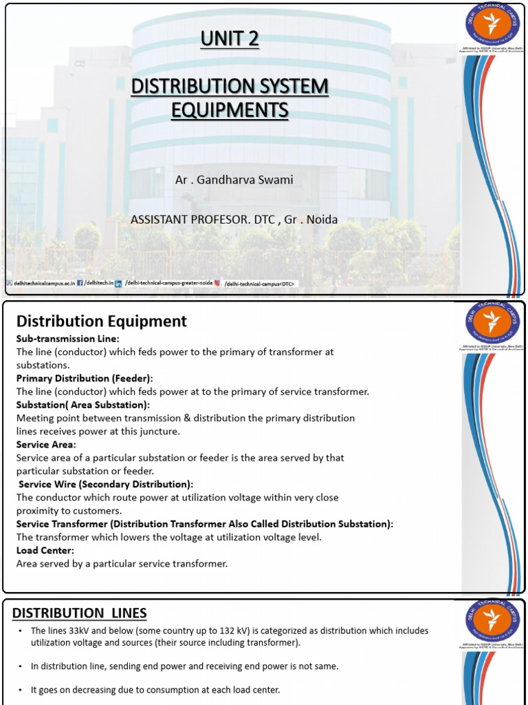 4 Distribution Elements | PDF | Transformer | Electric Power Distribution