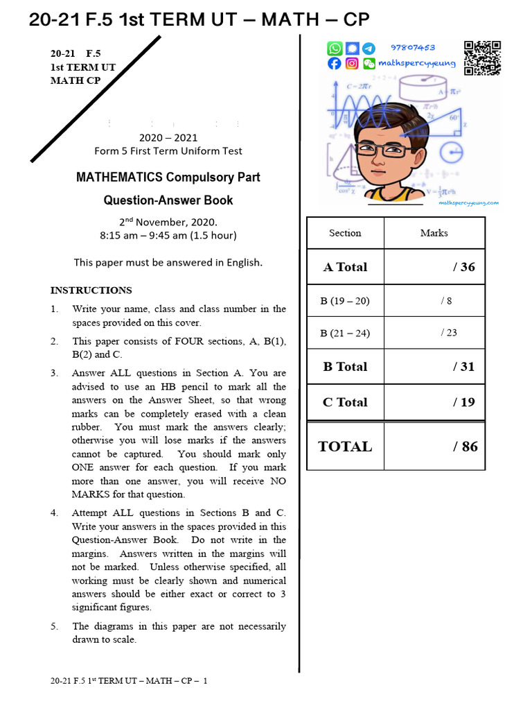 WP Contentuploads2024042020 2021 f.5 1st Term Ut E28093 Math E28093 CP ...