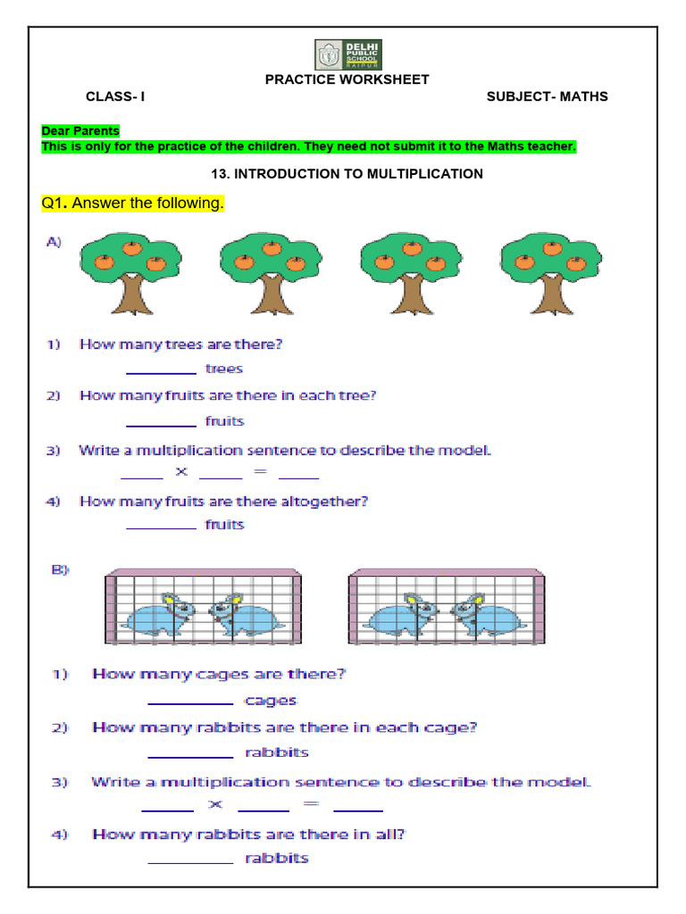Multiplication | PDF