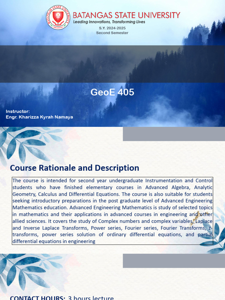 Advanced engineering mathematics syllabus byengr ky pdf mathematics