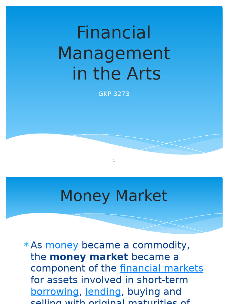 Money Market Overview and Instruments | PDF | United States Treasury ...