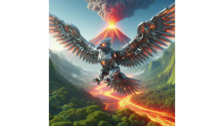Robot Burung Garuda Gunung Berapi | PDF
