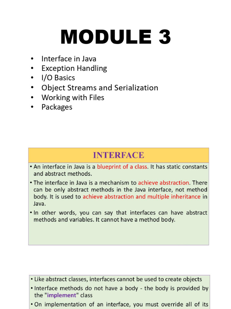 MODULE 3. | PDF | Class (Computer Programming) | Computer File