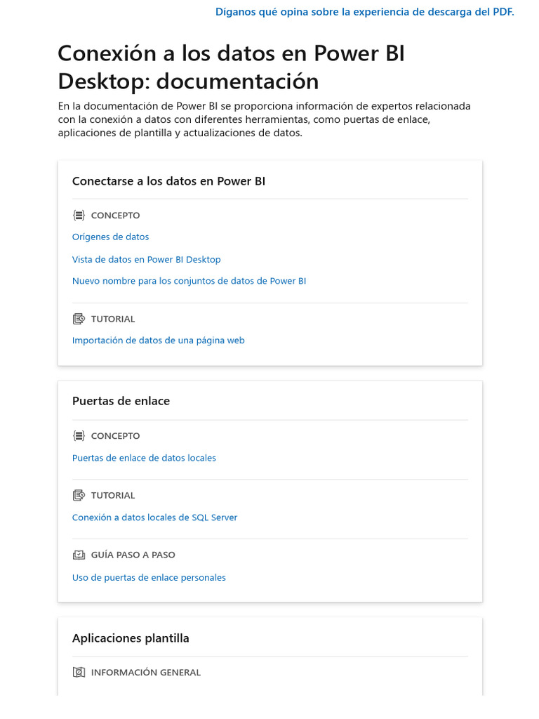 Conexión a Datos en Power BI | PDF | Bases de datos | Computación en la ...
