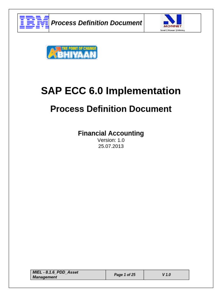 8.1.6 MIEL - PDD - Asset Management | PDF | Depreciation | Excise