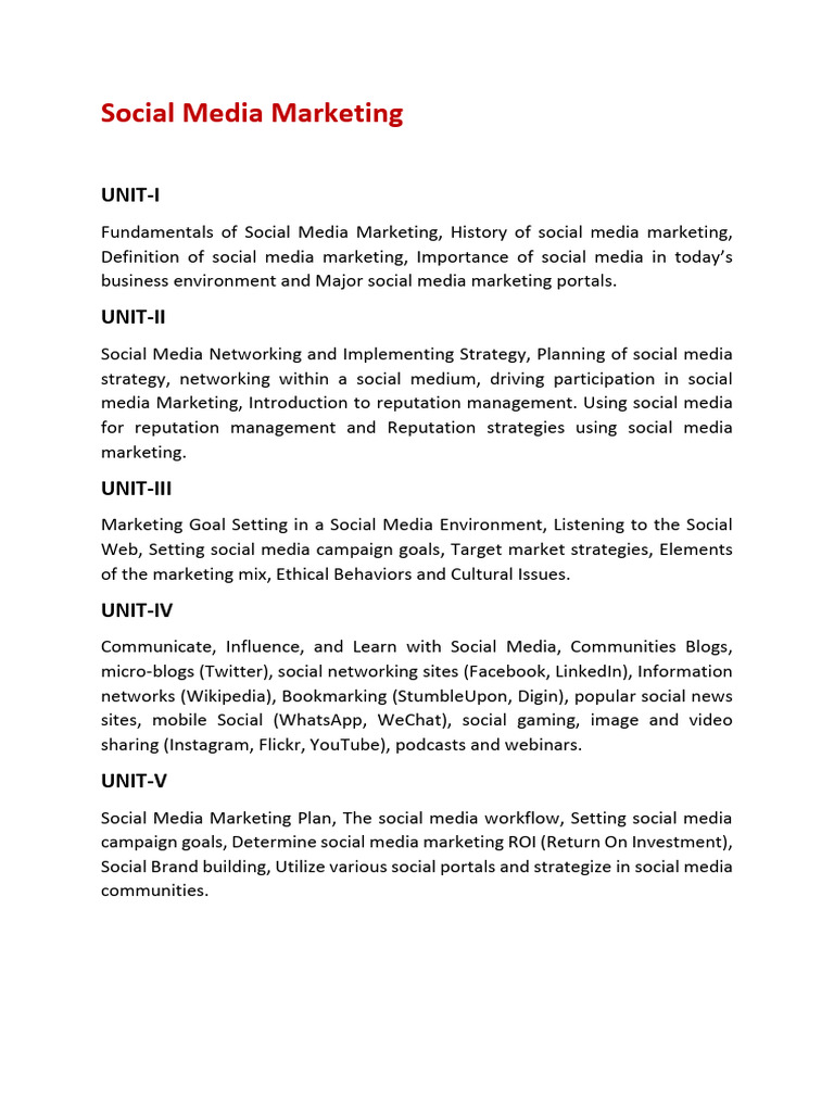 Social Media Marketing Essentials Guide | PDF