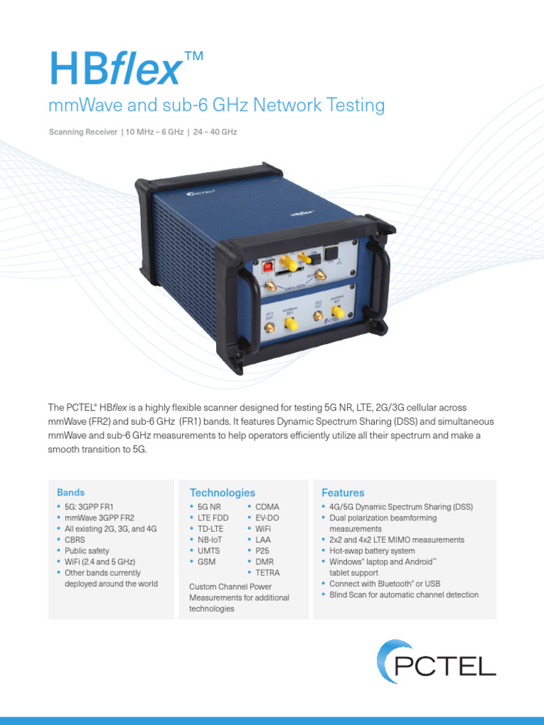 PCTEL-HBflex-Brochure | PDF | Ieee 802.11 | Lte (Telecommunication)