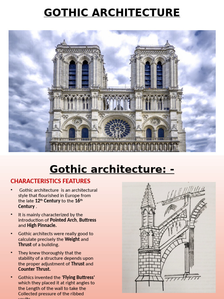 Key Features of Gothic Architecture | PDF | Gothic Architecture | Vault ...