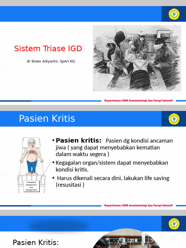 TM 1 Triase Rsup DR Sardjito-2022 | PDF