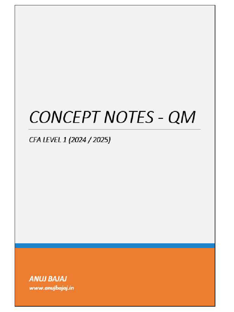 Concept Notes (QM) | PDF