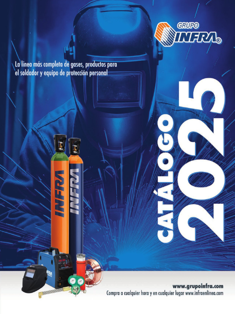 Catálogo Infra 2025: Gases y Soldaduras | PDF | Construcción | Soldadura