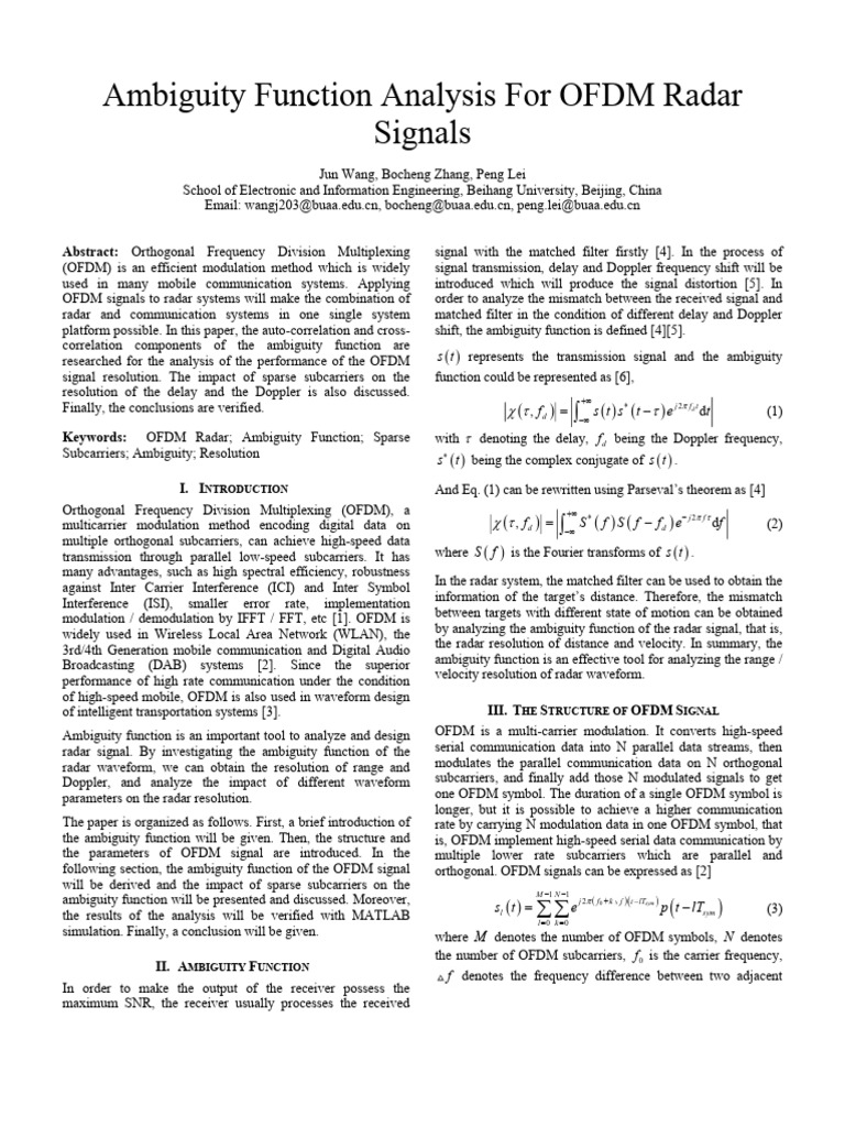 Wang 2016 | PDF | Orthogonal Frequency Division Multiplexing | Modulation