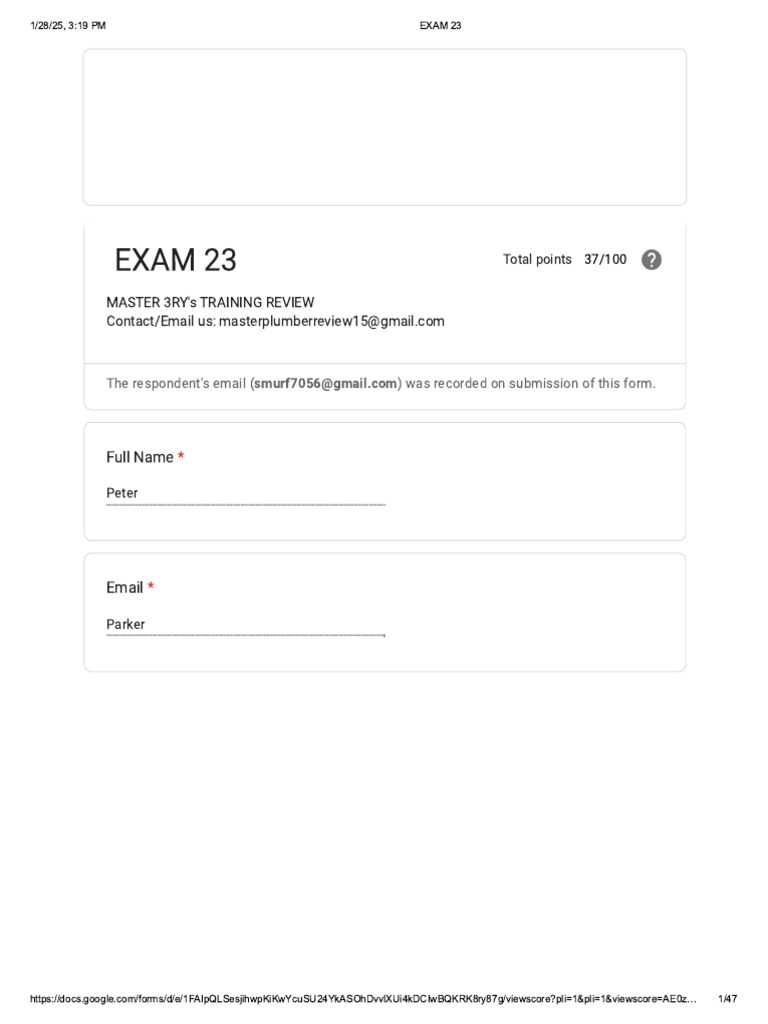 Exam 23 | PDF