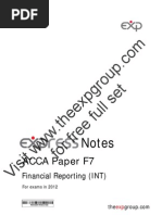 Download Acca f7 2012 Notes by The ExP Group SN82614075 doc pdf