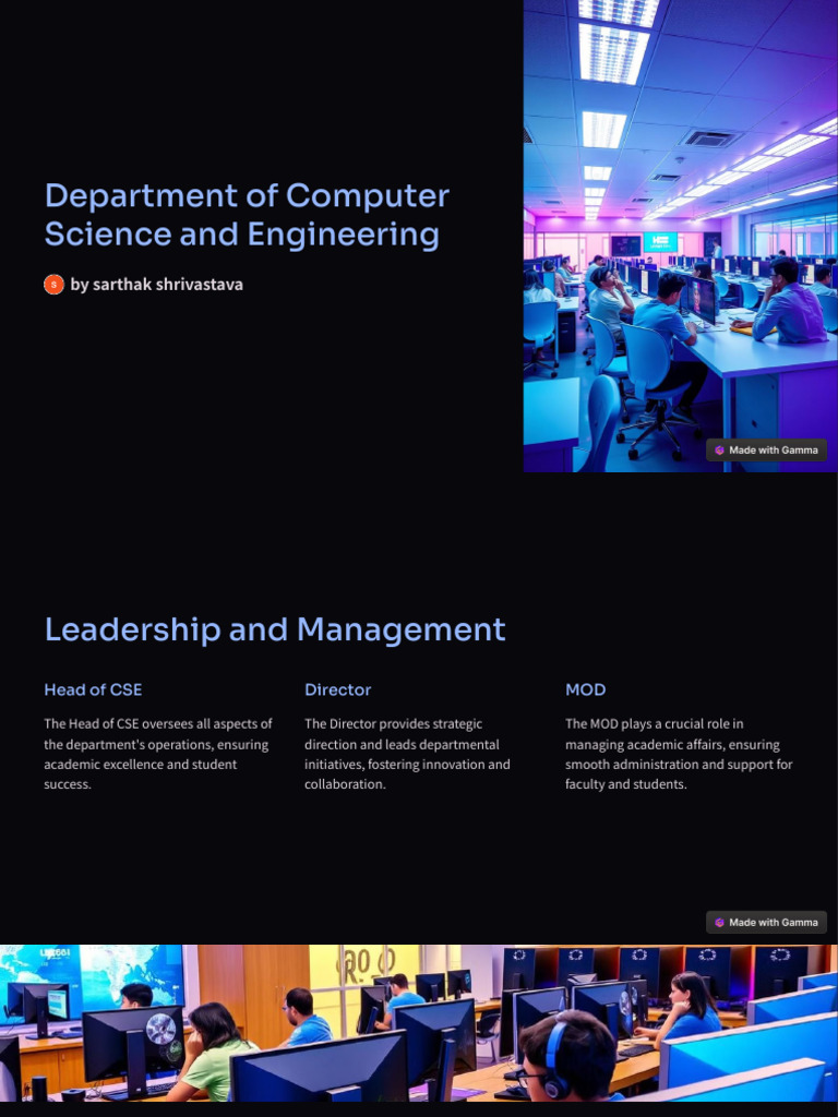Department of Computer Science and Engineering | PDF
