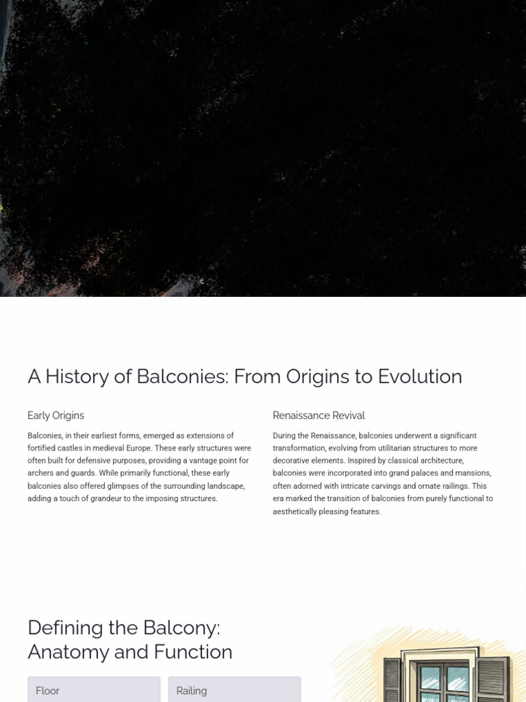 Balconies An Exploration of Space and Style Reference | PDF ...