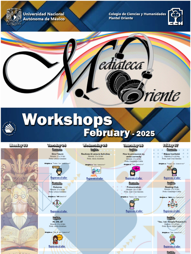 Talleres de Idiomas en CCH Oriente 2025 | PDF | Idiomas del Reino Unido