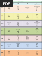 Monthly Tiffin Planner | PDF