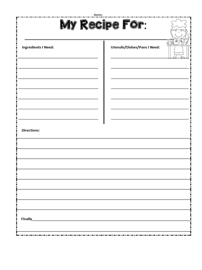 Recipe Procedural Writing | PDF