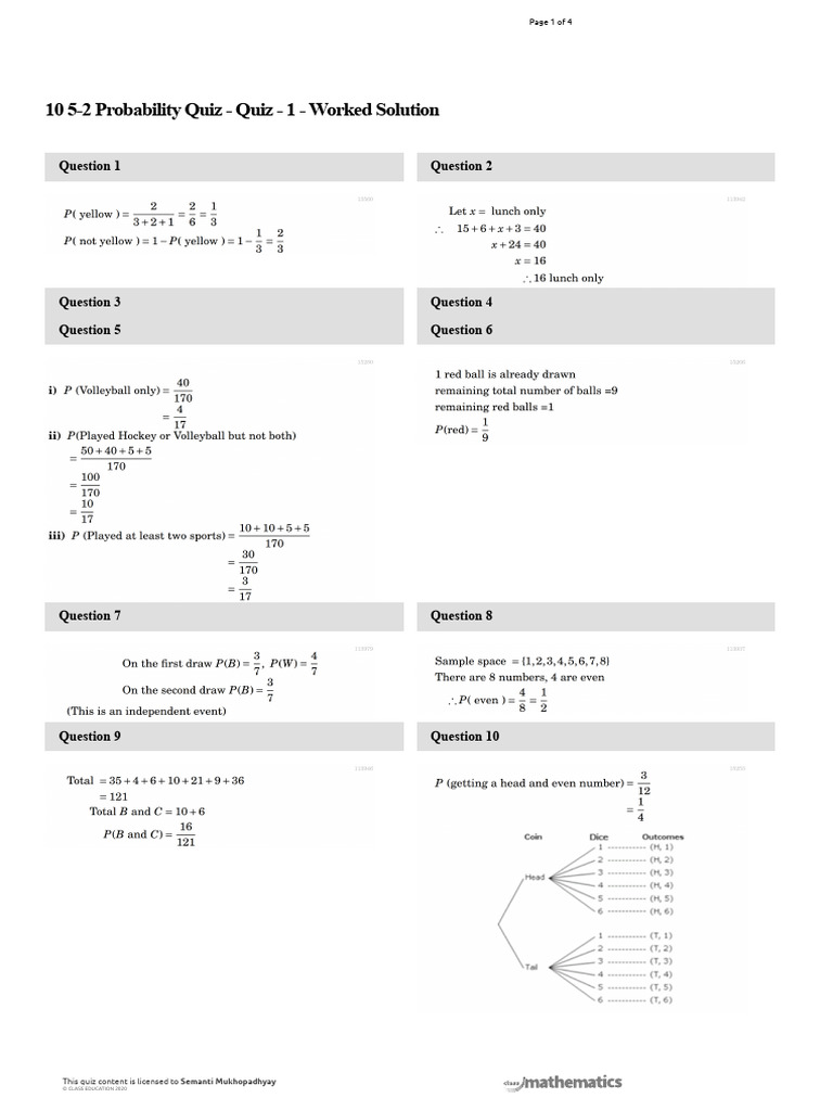 Solution Quiz 112423 | PDF