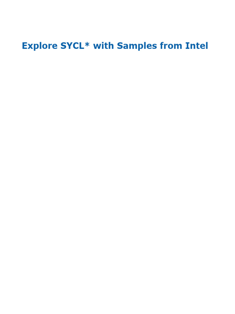 Oneapi - Code Samples DPCPP - 2025.0 772037 834469 | PDF | Systems ...