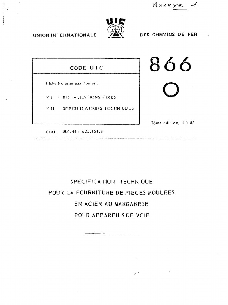Uic 866 | PDF