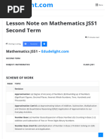 JSS1-JSS3 Mathematics Comprehensive Notes | PDF | Encodings | Mathematics