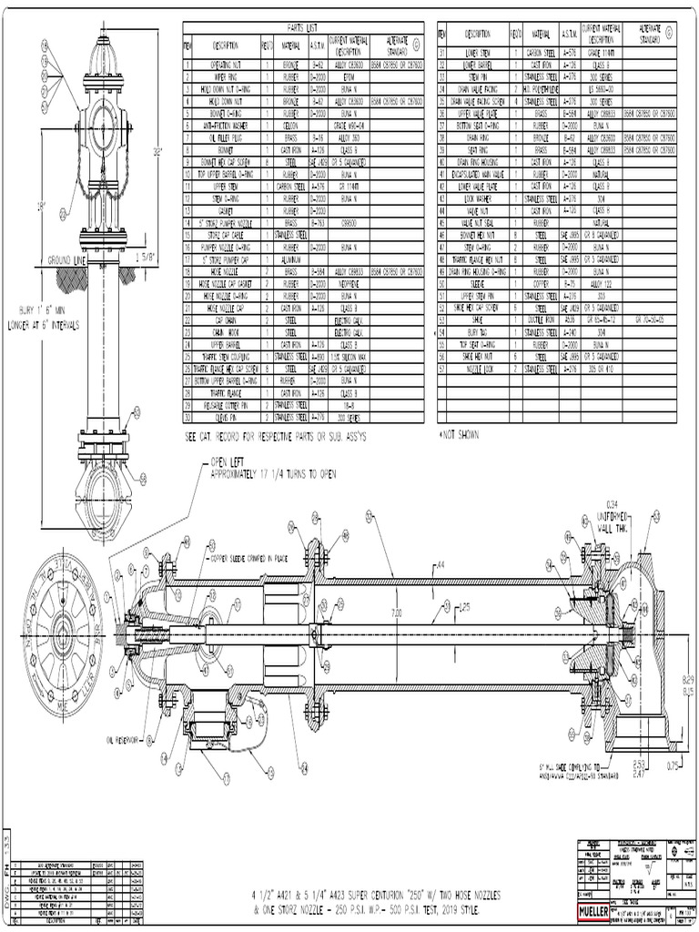 Drawing Detail Hydrant | PDF