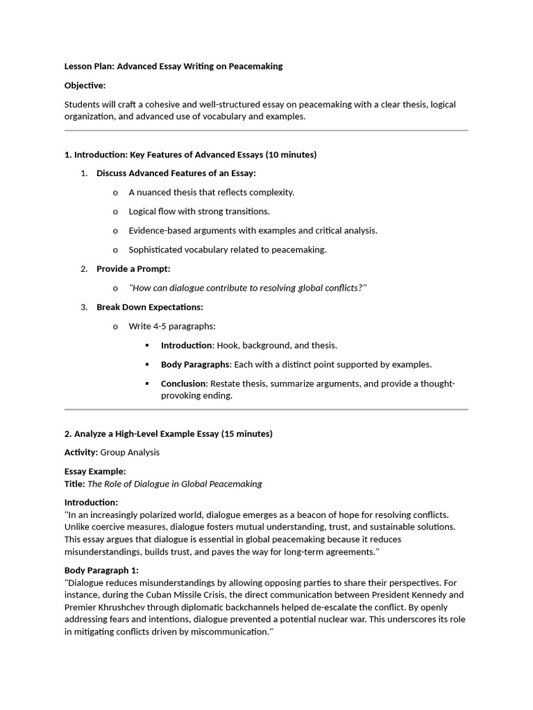Lesson Plan | PDF | Conflict Resolution | Forgiveness