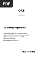 ORS Preparation Steps and Guidelines | PDF