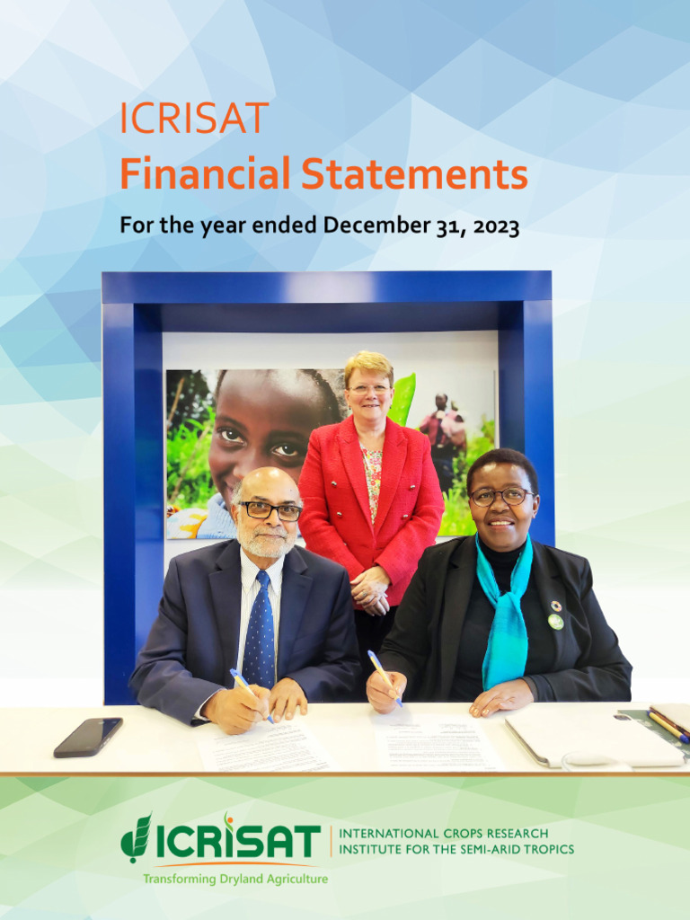 ICRISAT 2023 Financial Statements Summary | PDF | Depreciation | Lease