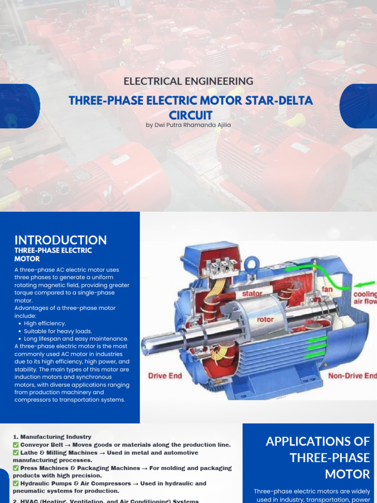 Star-Delta Switching for 3-Phase Motors | PDF | Electric Motor | Relay