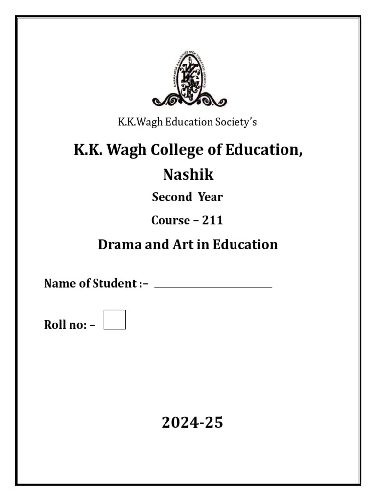 Drama and Art in Education Course 211 | PDF
