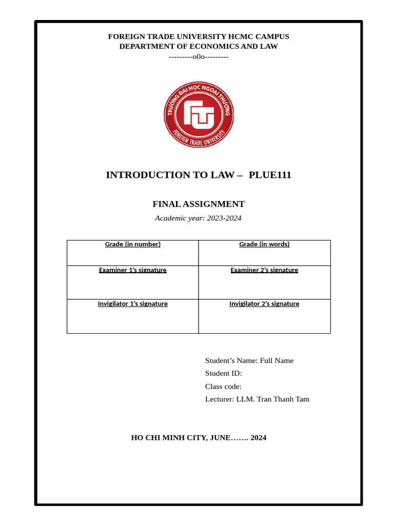 No. - Student's Full Name - Student's ID - Class Code | PDF